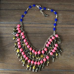 Anthropologie Layered Beaded Bib Necklace